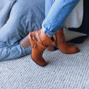 Brown booties